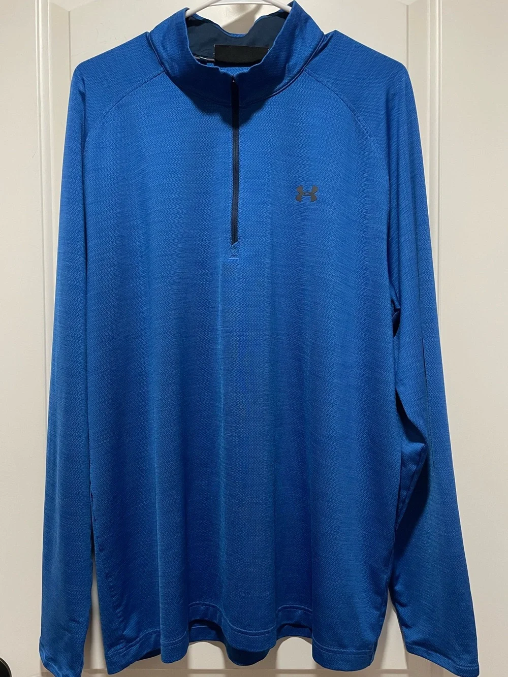 UA Long-sleeve Pullover AUA Tech 2.0 1/2 Zip Royal Blue Heathered XXL Loose Fit